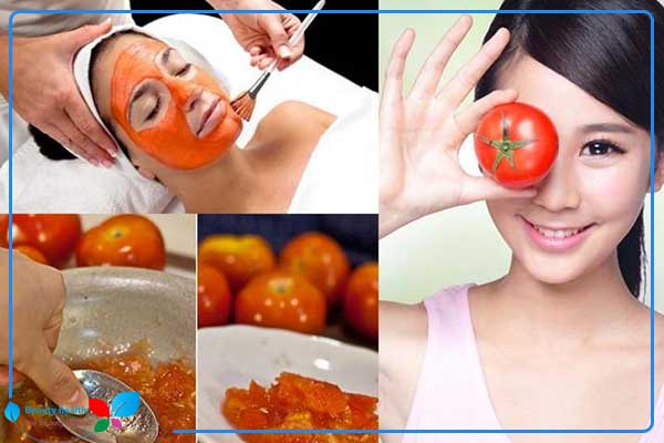 Tomaten-Kurkuma-Maske zur Hautaufhellung