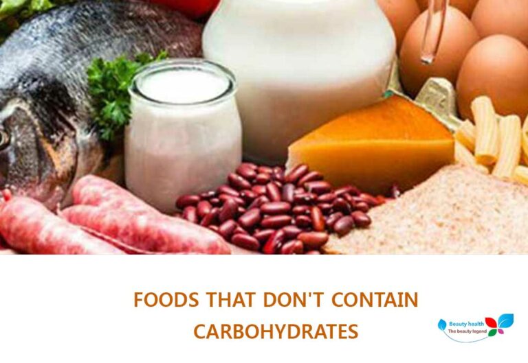 Foods that don’t contain carbohydrates