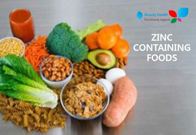Zinc containing foods