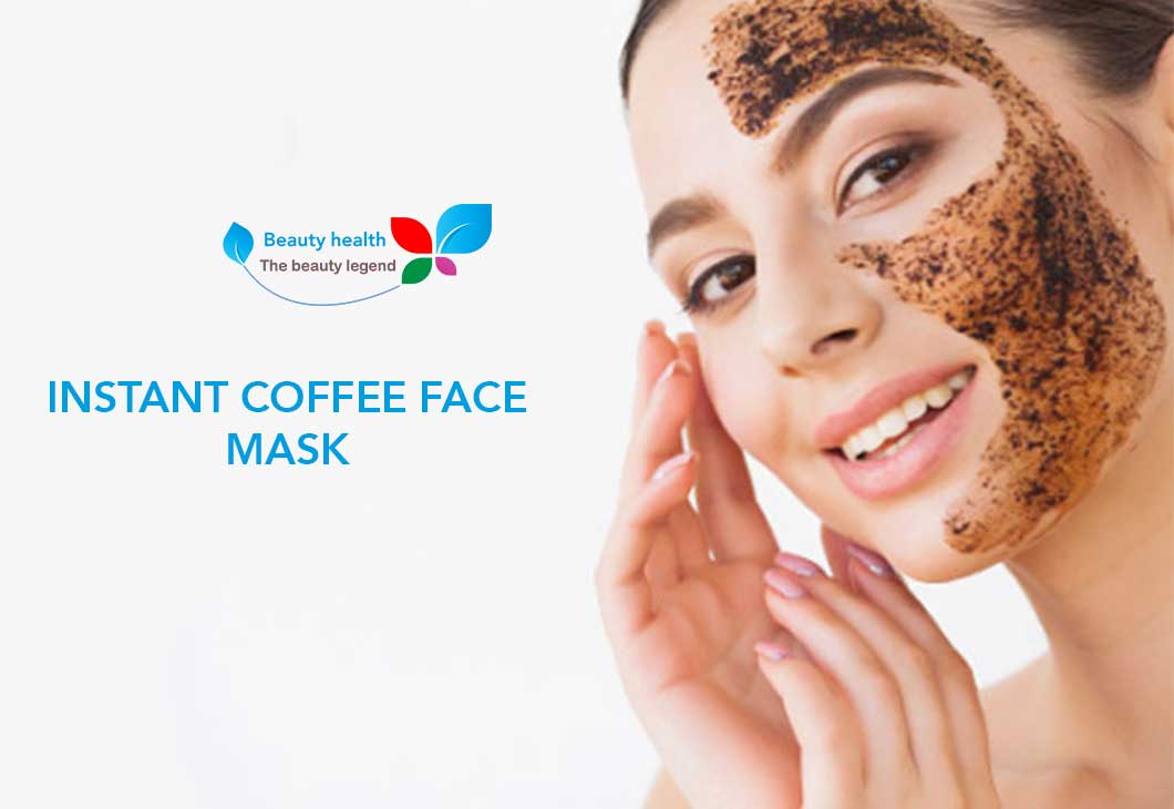 Instant coffee face mask