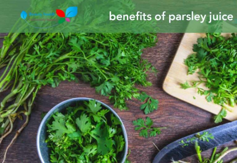 benefits of parsley juice
