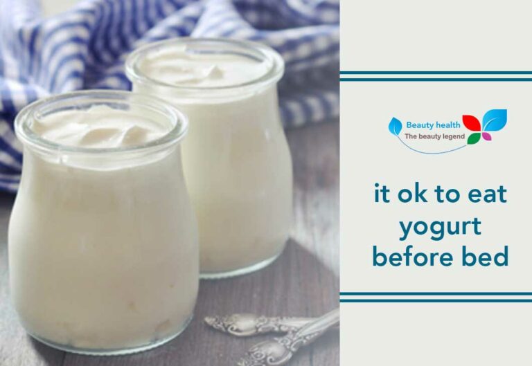 is it ok to eat yogurt before bed