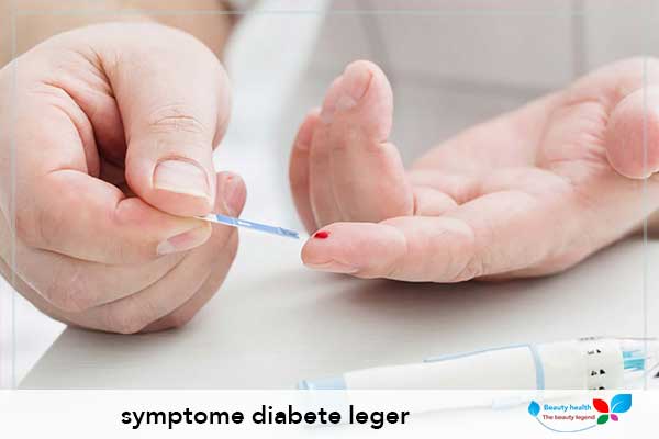 symptome diabete leger