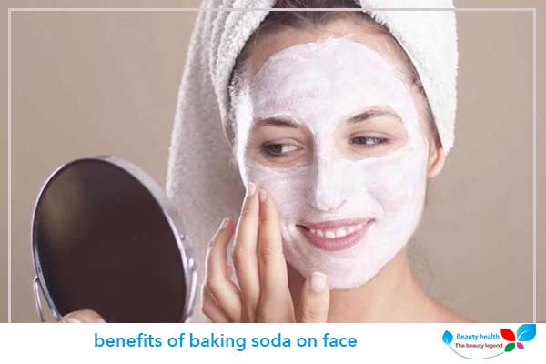 benefits of baking soda on face