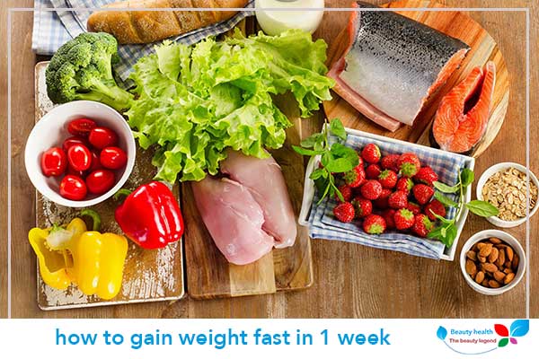 how to gain weight fast in 1 week