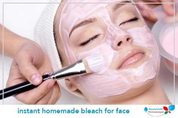 instant homemade bleach for face