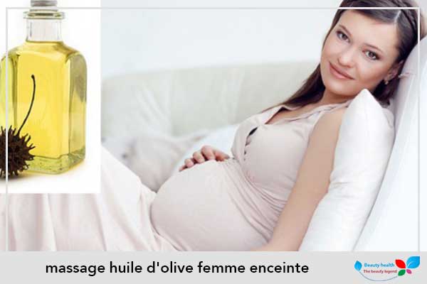 massage huile d'olive femme enceinte