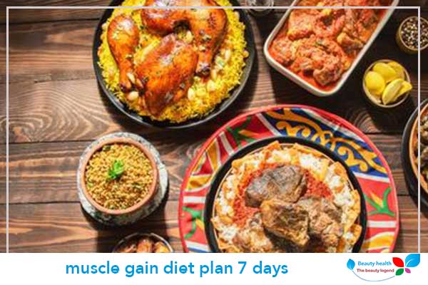 muscle gain diet plan 7 days
