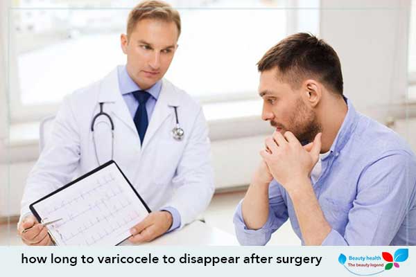 how long to varicocele to disappear after surgery