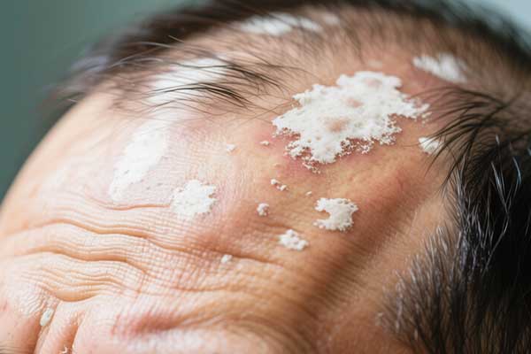 white patches on scalp treatment